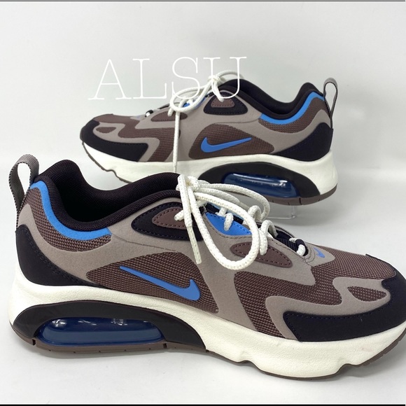 Nike Air Max 200 Plum Eclipse Brown Men’s Sneakers - Picture 2 of 10